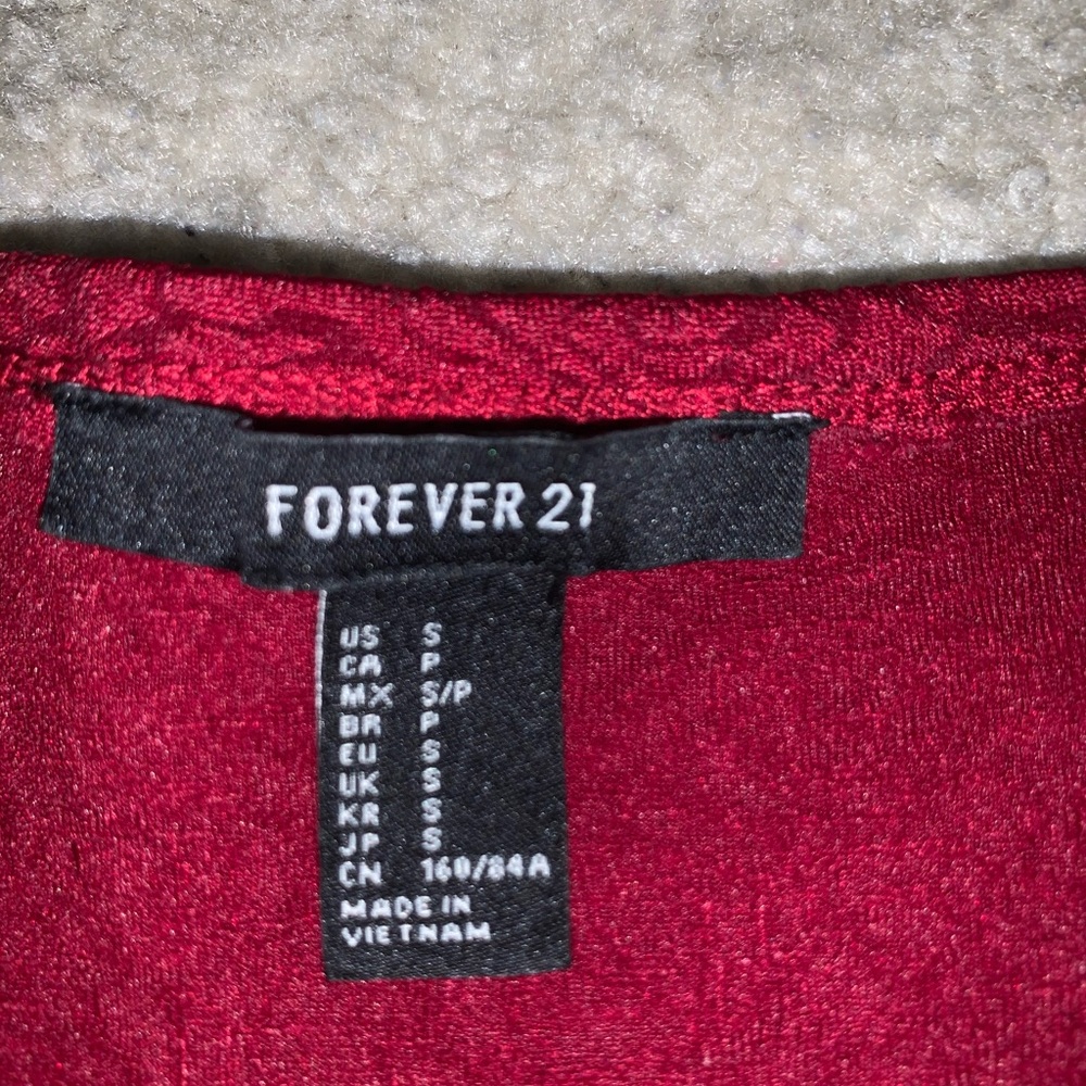 Red dress from forever 21
